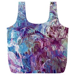 Blend Marbling Full Print Recycle Bag (xl) by kaleidomarblingart