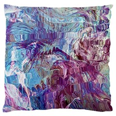 Blend Marbling Standard Premium Plush Fleece Cushion Case (one Side) by kaleidomarblingart