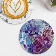 Blend Marbling Uv Print Round Tile Coaster by kaleidomarblingart