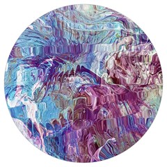 Blend Marbling Round Trivet by kaleidomarblingart