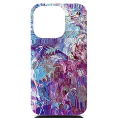 Blend Marbling Iphone 14 Pro Black Uv Print Case by kaleidomarblingart