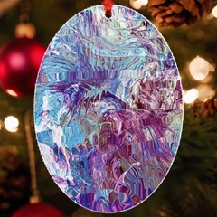 Blend Marbling Uv Print Acrylic Ornament Oval