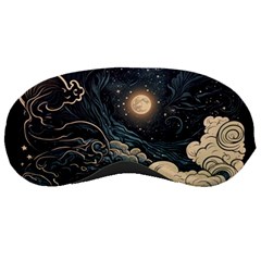 Starry Sky Moon Space Cosmic Galaxy Nature Art Clouds Art Nouveau Abstract Sleep Mask