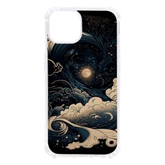 Starry Sky Moon Space Cosmic Galaxy Nature Art Clouds Art Nouveau Abstract Iphone 13 Tpu Uv Print Case by Posterlux