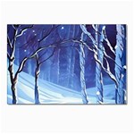 Landscape Outdoors Greeting Card Snow Forest Woods Nature Path Trail Santa s Village Postcard 4 x 6  (Pkg of 10) Front