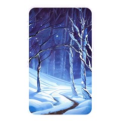 Landscape Outdoors Greeting Card Snow Forest Woods Nature Path Trail Santa s Village Memory Card Reader (rectangular) by Posterlux