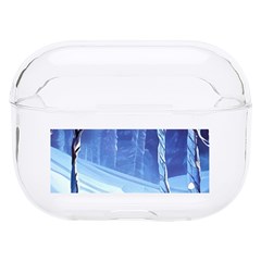 Landscape Outdoors Greeting Card Snow Forest Woods Nature Path Trail Santa s Village Hard Pc Airpods Pro Case by Posterlux