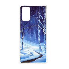 Landscape Outdoors Greeting Card Snow Forest Woods Nature Path Trail Santa s Village Samsung Galaxy Note 20 Tpu Uv Case by Posterlux