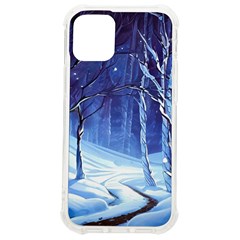 Landscape Outdoors Greeting Card Snow Forest Woods Nature Path Trail Santa s Village Iphone 12 Mini Tpu Uv Print Case	 by Posterlux