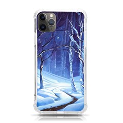 Landscape Outdoors Greeting Card Snow Forest Woods Nature Path Trail Santa s Village Iphone 11 Pro Max 6 5 Inch Tpu Uv Print Case by Posterlux