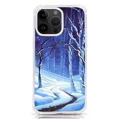 Landscape Outdoors Greeting Card Snow Forest Woods Nature Path Trail Santa s Village Iphone 14 Pro Max Tpu Uv Print Case by Posterlux