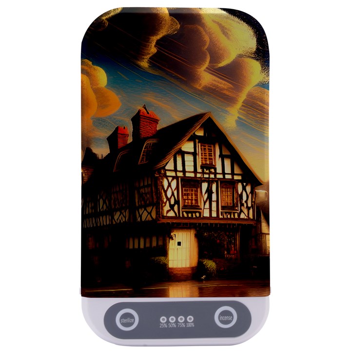 Village House Cottage Medieval Timber Tudor Split timber Frame Architecture Town Twilight Chimney Sterilizers