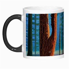 Artwork Outdoors Night Trees Setting Scene Forest Woods Light Moonlight Nature Morph Mug by Posterlux