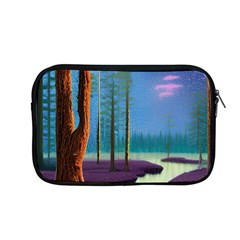 Artwork Outdoors Night Trees Setting Scene Forest Woods Light Moonlight Nature Apple Macbook Pro 13  Zipper Case by Posterlux