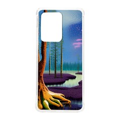 Artwork Outdoors Night Trees Setting Scene Forest Woods Light Moonlight Nature Samsung Galaxy S20 Ultra 6 9 Inch Tpu Uv Case by Posterlux