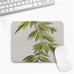 Watercolor Leaves Branch Nature Plant Growing Still Life Botanical Study Small Mousepad by Posterlux