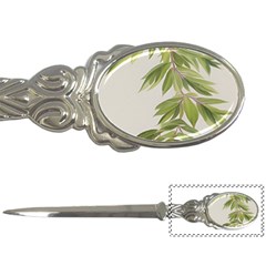 Watercolor Leaves Branch Nature Plant Growing Still Life Botanical Study Letter Opener by Posterlux