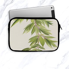 Watercolor Leaves Branch Nature Plant Growing Still Life Botanical Study Apple Ipad Mini Zipper Cases by Posterlux