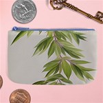 Watercolor Leaves Branch Nature Plant Growing Still Life Botanical Study Large Coin Purse Front