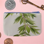 Watercolor Leaves Branch Nature Plant Growing Still Life Botanical Study Large Coin Purse Back