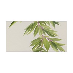 Watercolor Leaves Branch Nature Plant Growing Still Life Botanical Study Yoga Headband by Posterlux