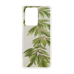 Watercolor Leaves Branch Nature Plant Growing Still Life Botanical Study Samsung Galaxy S20 Ultra 6 9 Inch Tpu Uv Case by Posterlux