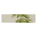 Watercolor Leaves Branch Nature Plant Growing Still Life Botanical Study Banner and Sign 4  x 1  Front