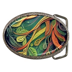 Outdoors Night Setting Scene Forest Woods Light Moonlight Nature Wilderness Leaves Branches Abstract Belt Buckles