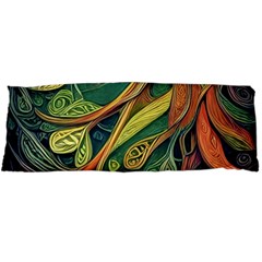 Outdoors Night Setting Scene Forest Woods Light Moonlight Nature Wilderness Leaves Branches Abstract Body Pillow Case Dakimakura (two Sides) by Posterlux