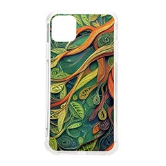 Outdoors Night Setting Scene Forest Woods Light Moonlight Nature Wilderness Leaves Branches Abstract Iphone 11 Pro Max 6 5 Inch Tpu Uv Print Case by Posterlux