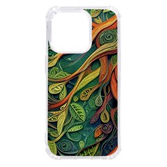 Outdoors Night Setting Scene Forest Woods Light Moonlight Nature Wilderness Leaves Branches Abstract Iphone 14 Pro Tpu Uv Print Case by Posterlux