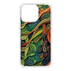 Outdoors Night Setting Scene Forest Woods Light Moonlight Nature Wilderness Leaves Branches Abstract Iphone 13 Pro Tpu Uv Print Case by Posterlux