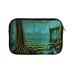 Boat Canoe Swamp Bayou Roots Moss Log Nature Scene Landscape Water Lake Setting Abandoned Rowboat Fi Apple Ipad Mini Zipper Cases by Posterlux