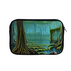 Boat Canoe Swamp Bayou Roots Moss Log Nature Scene Landscape Water Lake Setting Abandoned Rowboat Fi Apple Macbook Pro 13  Zipper Case