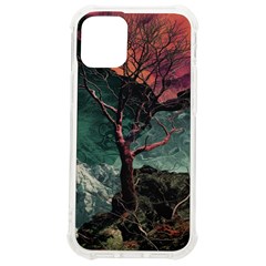 Night Sky Nature Tree Night Landscape Forest Galaxy Fantasy Dark Sky Planet Iphone 12 Mini Tpu Uv Print Case	 by Posterlux