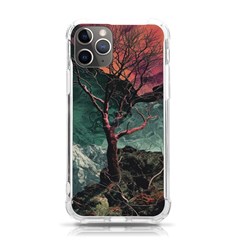 Night Sky Nature Tree Night Landscape Forest Galaxy Fantasy Dark Sky Planet Iphone 11 Pro 5 8 Inch Tpu Uv Print Case by Posterlux