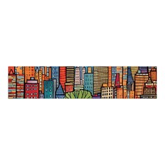 City New York Nyc Skyscraper Skyline Downtown Night Business Urban Travel Landmark Building Architec Velvet Scrunchie by Posterlux