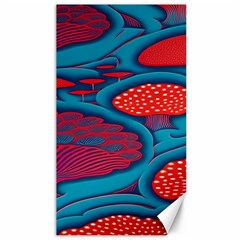 Vintage Ornate Mushroom Leafage Wallpaper Canvas 40  X 72 