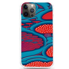 Vintage Ornate Mushroom Leafage Wallpaper Iphone 12 Pro Max Tpu Uv Print Case by Apen