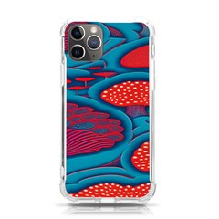 Vintage Ornate Mushroom Leafage Wallpaper Iphone 11 Pro 5 8 Inch Tpu Uv Print Case by Apen