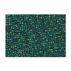 Squares Cubism Geometric Background Sticker A4 (100 Pack)