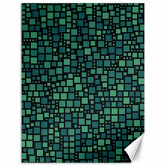 Squares Cubism Geometric Background Canvas 12  X 16 