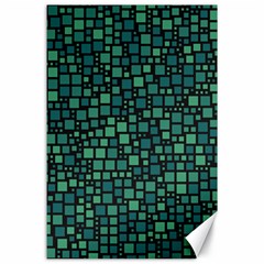 Squares Cubism Geometric Background Canvas 24  X 36  by Maspions