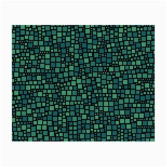 Squares Cubism Geometric Background Small Glasses Cloth (2 Sides)