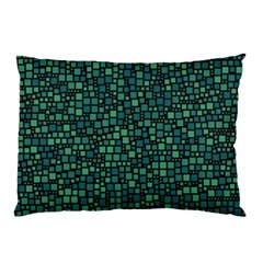 Squares Cubism Geometric Background Pillow Case by Maspions