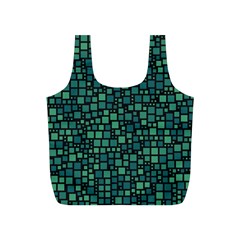 Squares Cubism Geometric Background Full Print Recycle Bag (s)