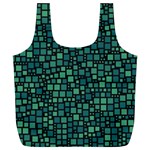 Squares cubism geometric background Full Print Recycle Bag (XL) Back