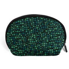 Squares Cubism Geometric Background Accessory Pouch (large)