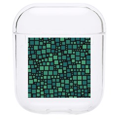 Squares Cubism Geometric Background Hard Pc Airpods 1/2 Case by Maspions