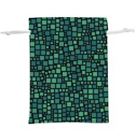 Squares cubism geometric background Lightweight Drawstring Pouch (XL) Front